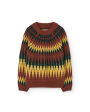 Zig Zag Bull Kids Sweater Brown For Sale