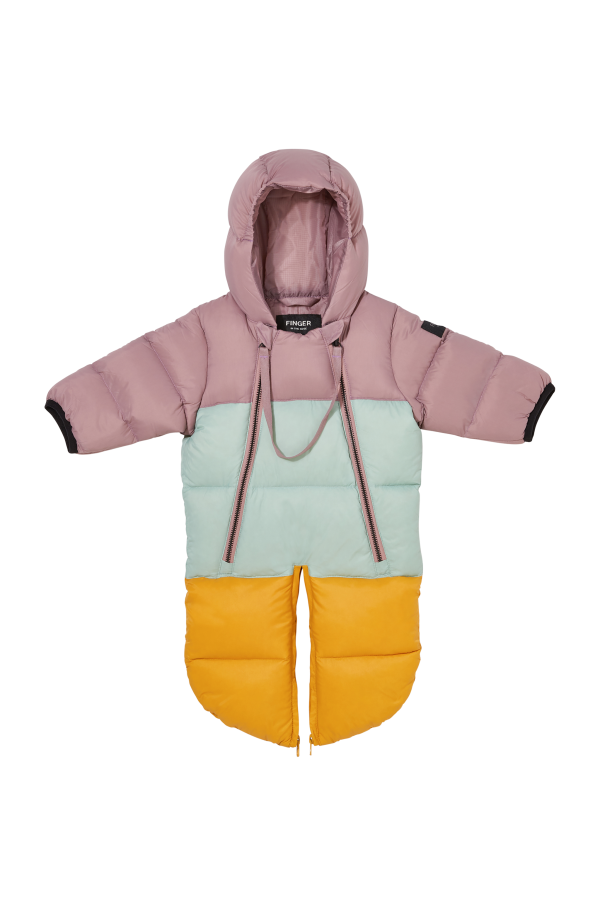 SNOWBIRD Winter Parma Colorblock - Down Baby Snowsuit Fashion