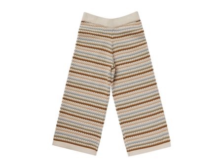 Knit Wide Leg Pant Honeycomb Stripe Online Hot Sale