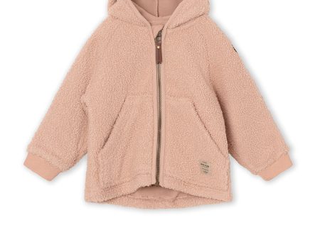 Liff Teddyfleece Jacket. GRS Rose Dust Fashion