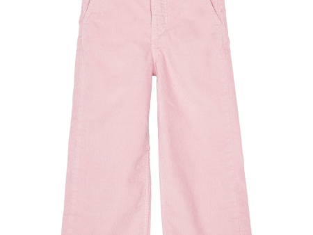 CHARLIE Candy Pink Cord - Loose Fit Cropped Pants For Discount