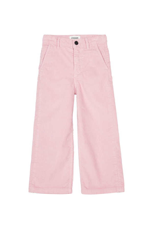 CHARLIE Candy Pink Cord - Loose Fit Cropped Pants For Discount