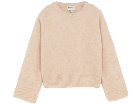 LILY Light Sand - Crew Neck sweater Discount