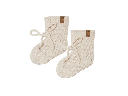 Knit Booties Natural Supply