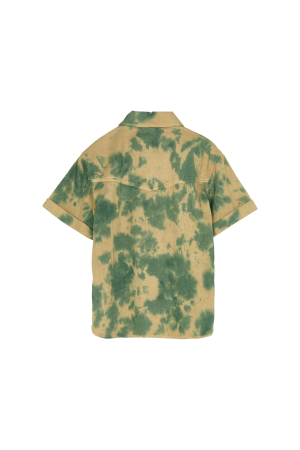 DUSTER Khaki  Tie & Dye - Short Sleeve Shirt Cheap