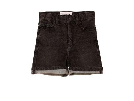 CHERRYL Snow Black - High Waist 5 Pockets Shorts on Sale