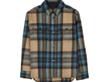 NEW DUSK Creamy Blue Checkers - Long Sleeve Shirt For Cheap