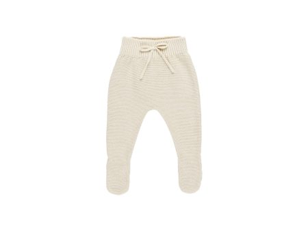 Footed Knit Pant Natural Fashion