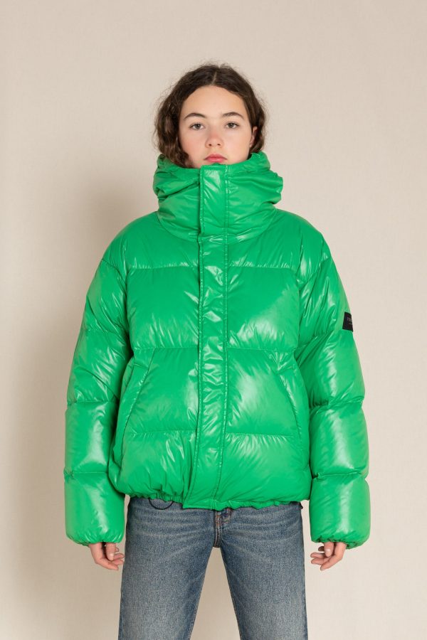 SNOWFALL Green - Down Jacket Cheap