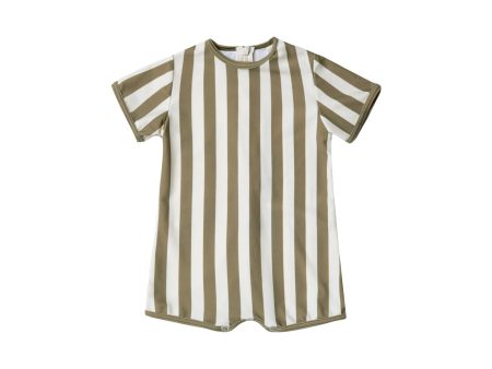 Shorty One-Piece Olive Stripe Olive-Stripe Online Sale