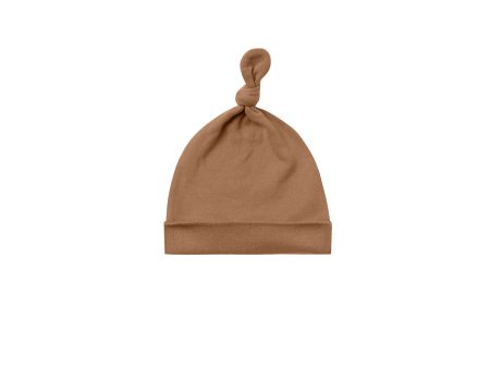 Knotted Baby Hat Cinnamon on Sale