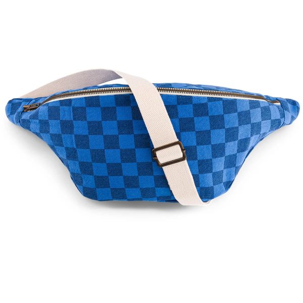 Banana Bag Damier Bleu Navy   Grec For Cheap