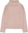 Pull Aline Knitted Wool Blend Pink For Sale