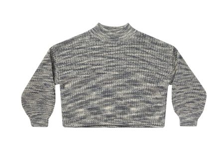 Knit Sweater Heathered Slate Cheap