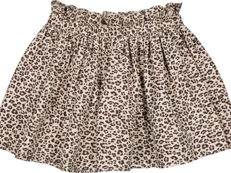 Skirt Artemis Twill Brushed Leopard Beige Hot on Sale