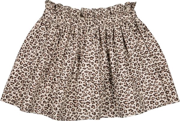 Skirt Artemis Twill Brushed Leopard Beige Hot on Sale