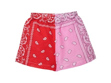 Bandana Shorts Pink Cheap