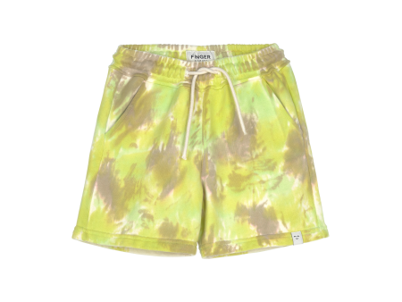 TRINITY Fluo Lime Camo - Elasticated Shorts Online Sale