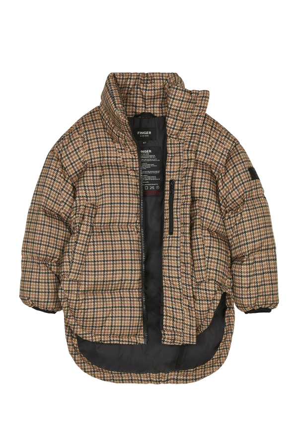 SNOWBAG Mocca Checkers - Down Jacket Online now