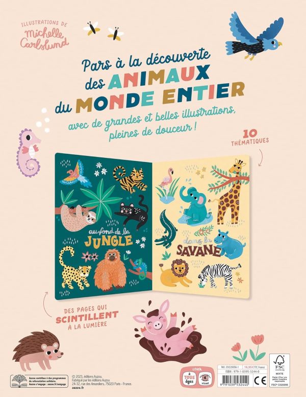 Mes 100 animaux à découvrir by Michelle Carlslund For Discount