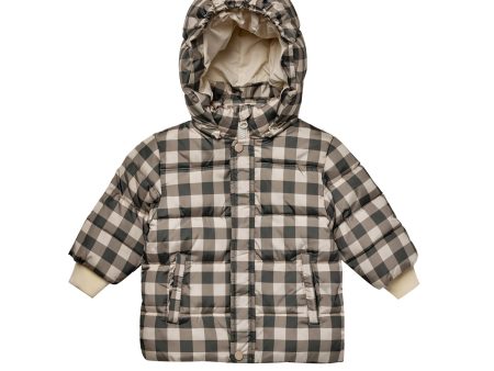 Ski Jacket Charcoal Check Cheap