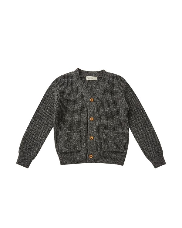 Button Cardigan Charcoal Supply