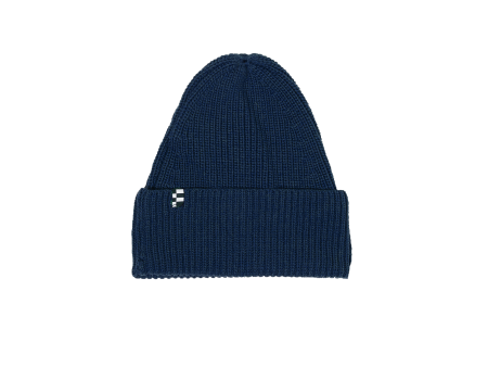 BRANDON Navy -  Wool Beanie Online now