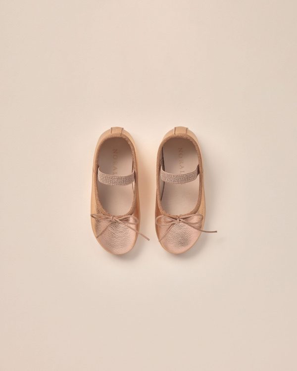 Ballet Flats Rose Gold Hot on Sale