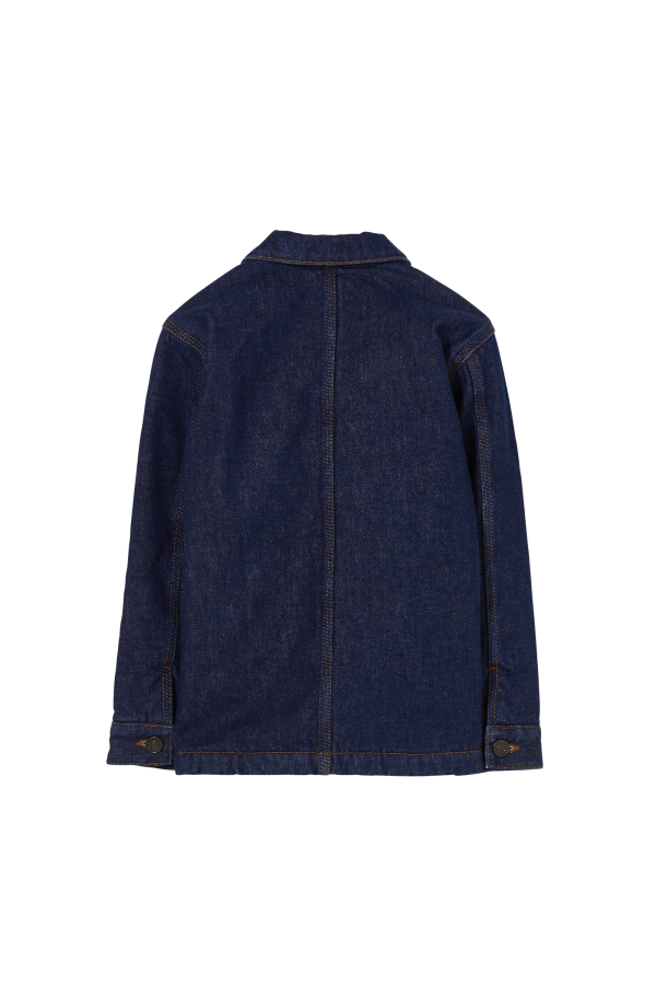 WARREN Raw Denim Blue - Multipocket Jacket Hot on Sale