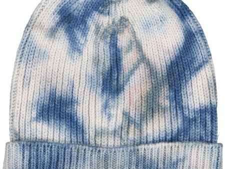 Hat Harry Knitted Wool Blend Tie & Dye Blue Navy Supply