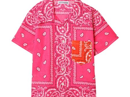 Bandana Bowling Shirt Pink Online Hot Sale