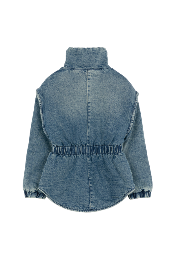 GRACE Blue Denim - Elasticated Waistband Jacket Cheap