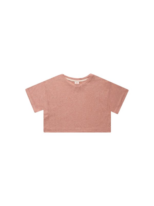 Tech Crop Tee Heathered Lipstick Online