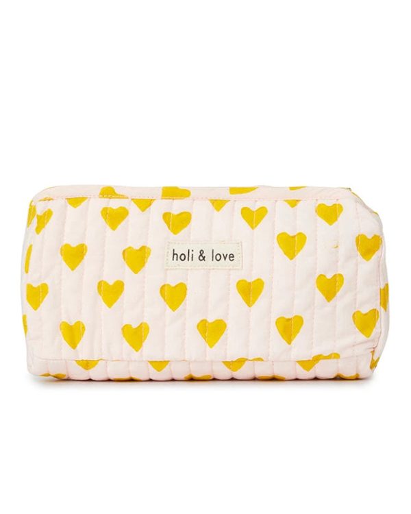 Pouch Yellow Heart Sale