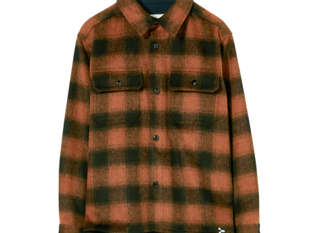 NEW DUSK Brick Checkers - Wool Long Sleeve Shirt Fashion