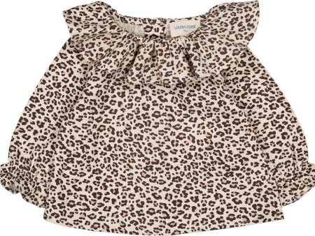 Tunic Lilie Twill Brushed Leopard Beige Hot on Sale