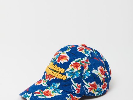 Flowers Cap Blue For Discount