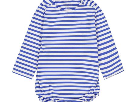 Peyo - One Piece Stripe Cobalt Hot on Sale