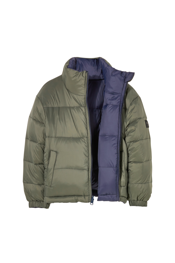 SNOWTY Navy Dark Khaki - Reversible Down Jacket For Discount