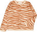 Cardigan Vianna Knitted Wool Zebra Caramel   Champagne For Cheap