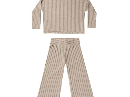 Cozy Rib Knit Set Oat Sale