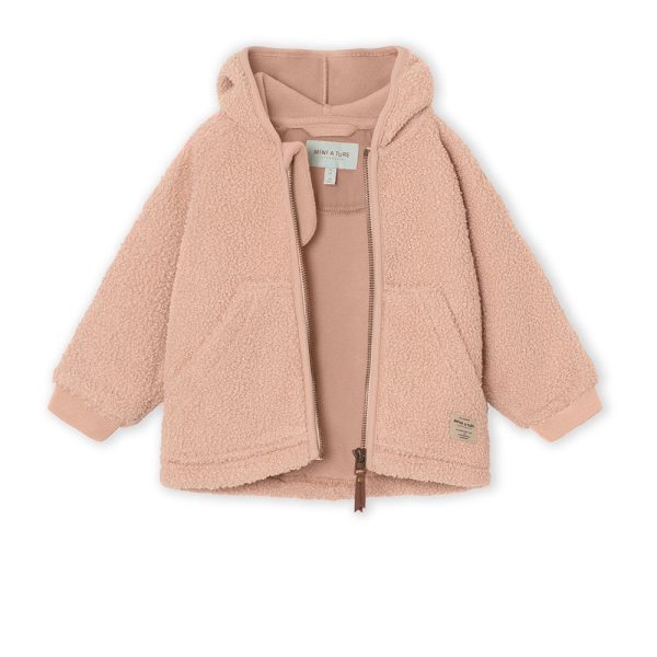 Liff Teddyfleece Jacket. GRS Rose Dust Fashion