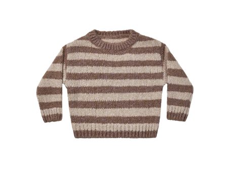 Aspen Sweater Mocha Stripe Online Sale