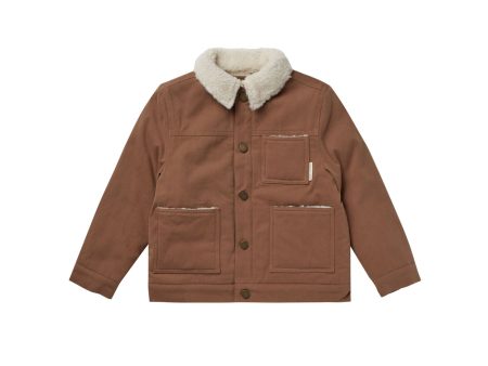 Shearling Chore Coat Cedar Discount