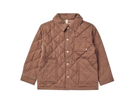 Quilted Chore Jacket Mocha Sale