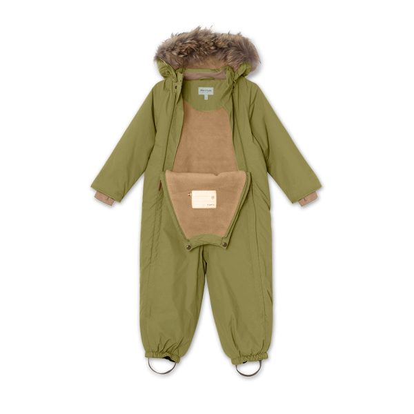 Wisti Fleece Lined Snowsuit Fur. GRS Mosstone Online Sale