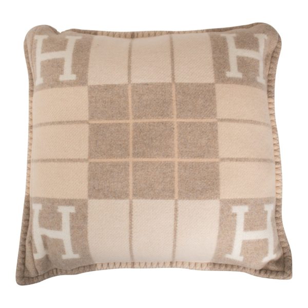 Hermes  Avalon III  Coco and Camomille Signature H Cushion PM Set of Two Supply