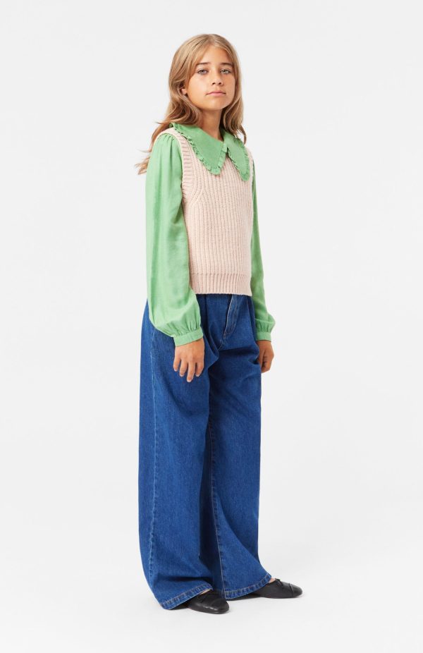 Woven Pants Aeisha Mid Blue Denim Online Hot Sale