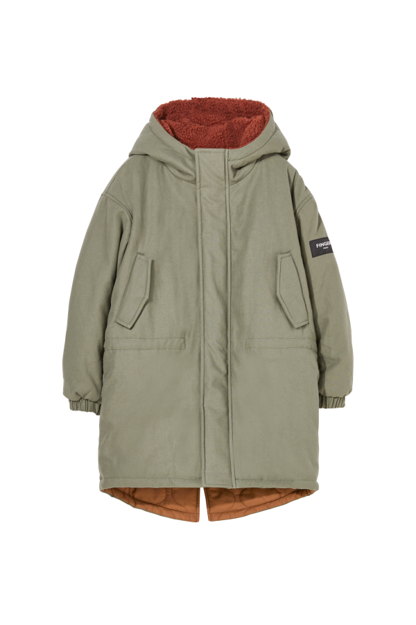 LAW Khaki - Reversible Hooded Parka Online now