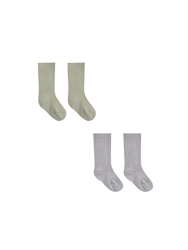 Socks Set Sage, Periwinkle Online now